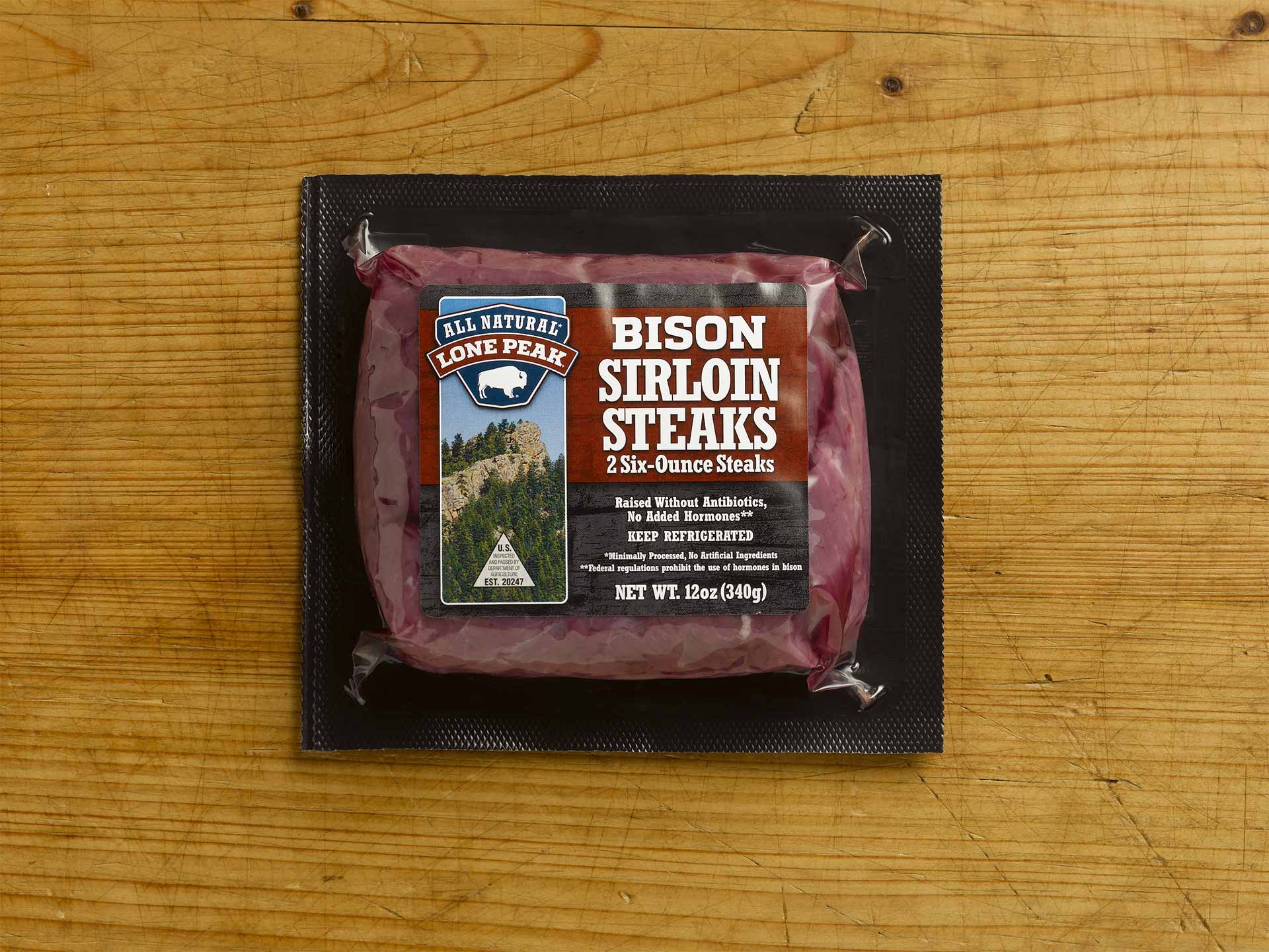 Bison Sirloin Steaks